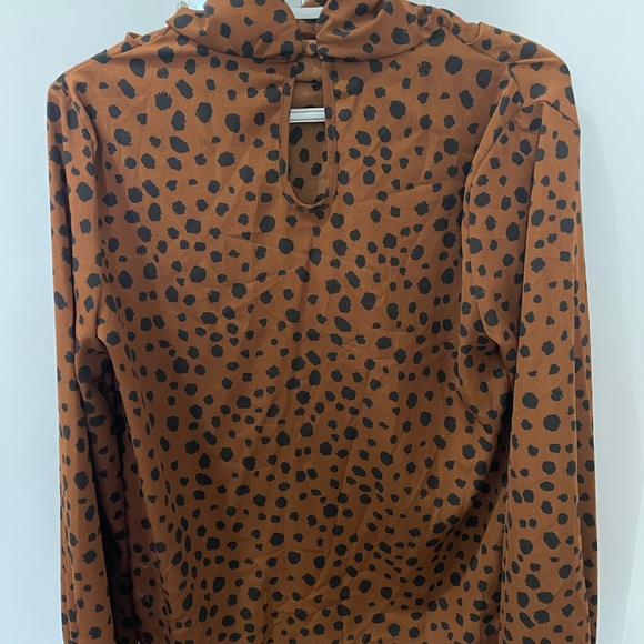 Polka Dot (animal print) Blouse - Picture 2 of 4